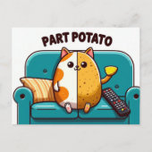 Funny Part Couch Teil Kartoffelkatze Postkarte (Vorderseite)