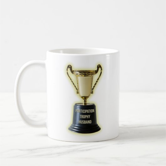 Funny Participation Trophy Ehemann Kaffeetasse (Links)
