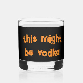Funny Party Brille mit Humorvollem Sprichwort Whiskyglas