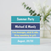 Funny Party Einladung (Stehend Vorderseite)