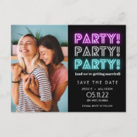 Funny Party Foto Lesbian Gay LGBT Save the Date A