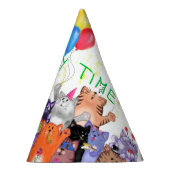 Funny Party Hat mit Happy Cat Party - Benutzerdefi Partyhütchen (Rechts)