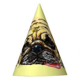 Funny Party Hat mit Mops Dog - Ihre Farben Partyhütchen
