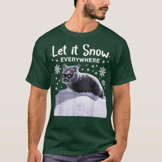 Funny Party Katze mit Sonnenbrille Lass es jeden S T-Shirt
