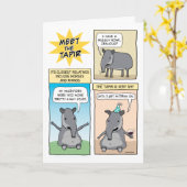 Funny Party Like a Tapir Birthday Karte (Gelbe Blume)