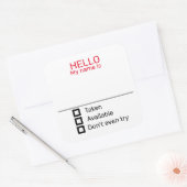 Funny Party Name Tag Abzeichen Aufkleber (Umschlag)