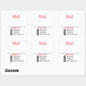 Funny Party Name Tag Abzeichen Sticker Hugs (Blatt)