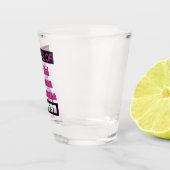 Funny Party Rosa Schwarz-weiße Würfel Bunco Schnapsglas (Rechts)