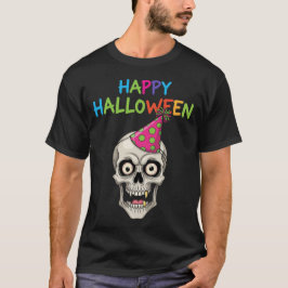 Funny Party Skull mit Party Hat T-Shirt