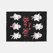 Funny Pas De Boo-rée Ghost Ballet Halloween Dance Fleecedecke (Vorderseite (Horizontal))