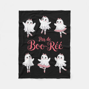 Funny Pas De Boo-rée Ghost Ballet Halloween Dance Fleecedecke