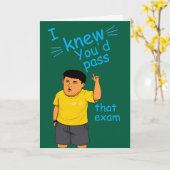 funny Passed the bar exam card Karte (Gelbe Blume)