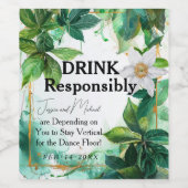 💍 Funny Passiflora Weinetikett (Einzelnes Label)