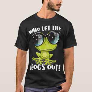 Funny Passover Who Let The Frogs Out Jewish Seder T-Shirt