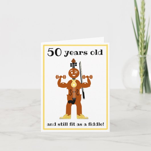 Funny passte als Fiddle Karte (Vorderseite)