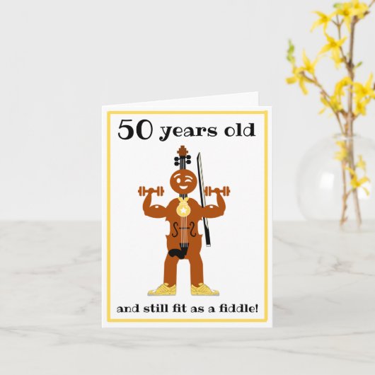 Funny passte als Fiddle Karte (Gelbe Blume)