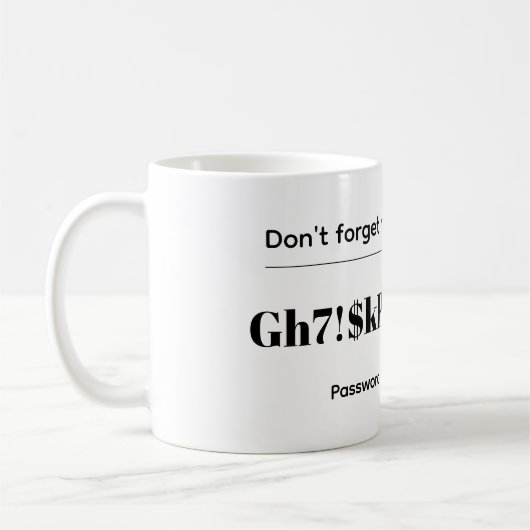 Funny Password Kaffeetasse (Links)