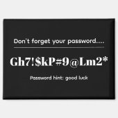 Funny Password Magnet (Vorderseite)