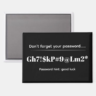 Funny Password Magnet