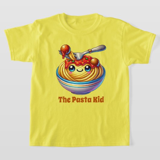 Funny Pasta Kind hinzufügen Text T-Shirt (Ablage )