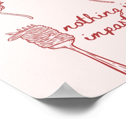 Funny Pasta Poster (Ecke)