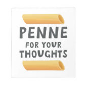 Funny Pasta Pun Notizblock (Vorderseite)