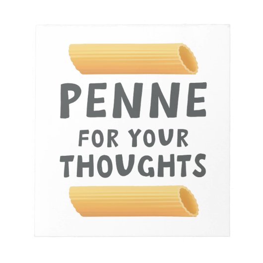 Funny Pasta Pun Notizblock (Vorderseite)