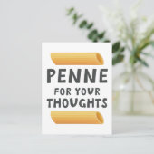 Funny Pasta Pun Postkarte (Stehend Vorderseite)