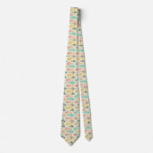 Funny Pastel Fishbone Neck Tie Krawatte (Vorderseite)