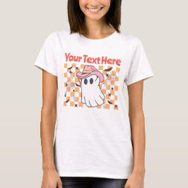 Funny Pastel Ghost Retro Halloween Benutzerdefinie T-Shirt