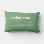 Funny Pastel Mutterschaft Definition Blumenmuster Lendenkissen (Rückseite)