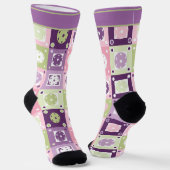 Funny Pastellfarben Pickleball Socken (Gewinkelt)