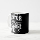 Funny Pasteur Geschenk für Männer Coole Christlich Kaffeetasse (Vorderseite Links)