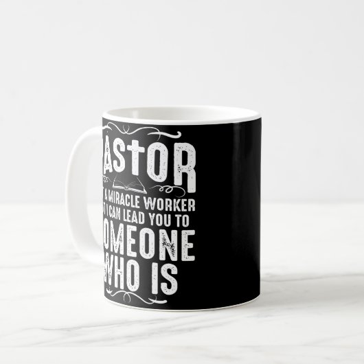 Funny Pasteur Geschenk für Männer Coole Christlich Kaffeetasse (Vorderseite Links)