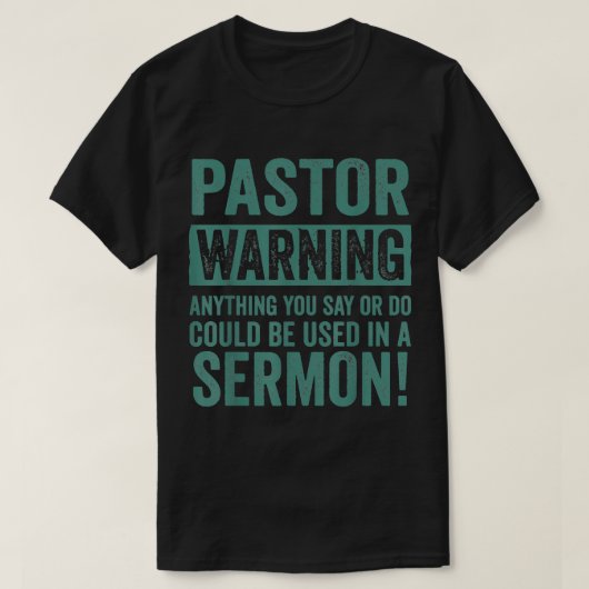 Funny Pastor Geschenk für religiöse Prediger Männe T-Shirt (Design vorne)