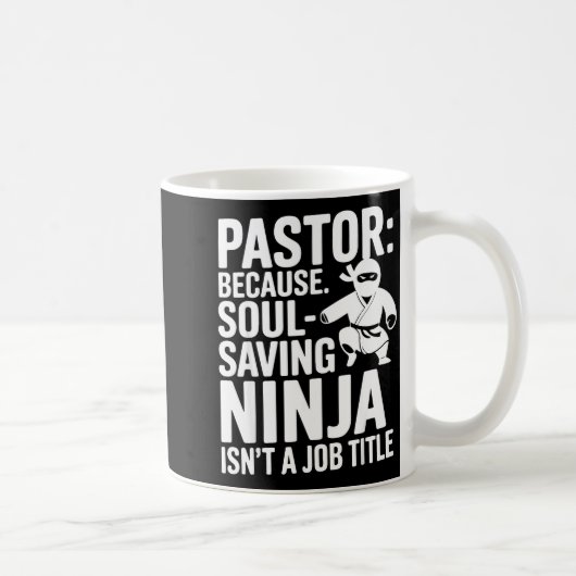 Funny Pastor Humor Christian Faith Leadership Joke Kaffeetasse (Rechts)