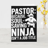 Funny Pastor Humor Christian Faith Leadership Joke Karte (Gelbe Blume)