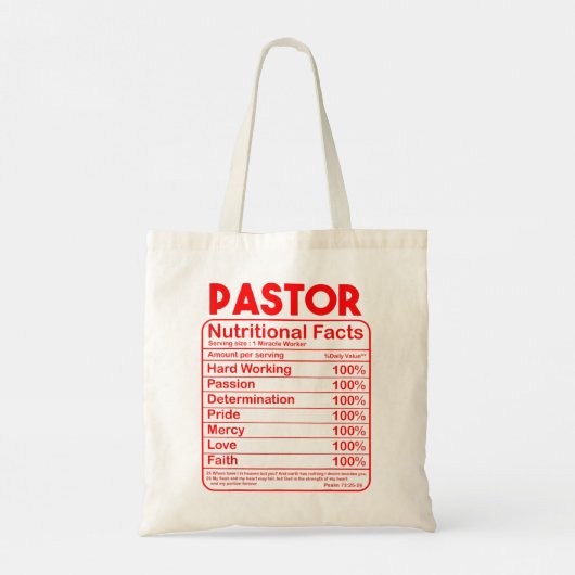 Funny Pastor Wertschätzung Geschenk für Männer Fra Tragetasche (Rückseite)