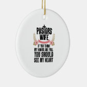 Funny Pastor's Ehefrau Art Mama Keramik Ornament (Rechts)