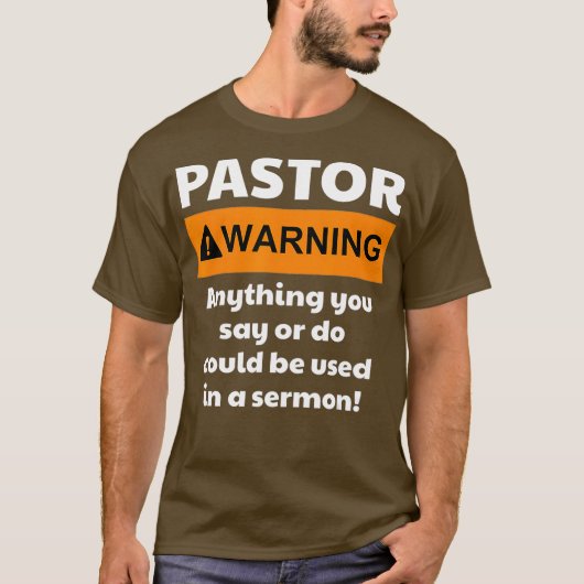 Funny    PastorWarnung, dass ich dich vielleicht i T-Shirt (Vorderseite)