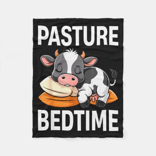 Funny Pasture Bedtime Cute Cow Pajamas Pj Sleep  Fleecedecke (Vorderseite)
