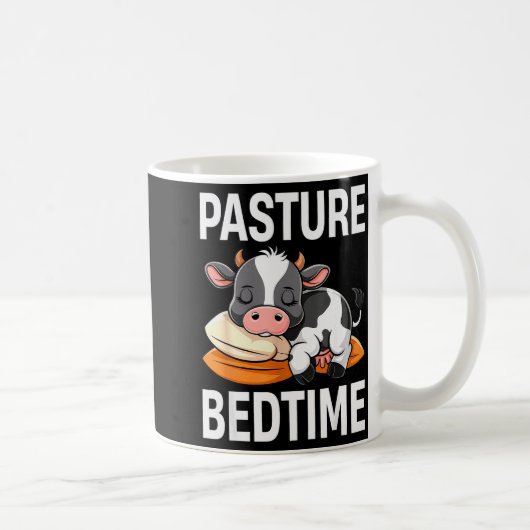 Funny Pasture Bedtime Cute Cow Pajamas Pj Sleep  Kaffeetasse (Rechts)