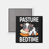 Funny Pasture Bedtime Cute Cow Pajamas Pj Sleep  Magnet (Vorderseite/Rückseite)