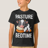 Funny Pasture Bedtime Cute Cow Pajamas Pj Sleep T-Shirt (Vorderseite)