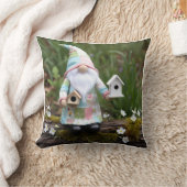 Funny Patchwork Gnome: Zuhause Sweet Birdhouse Kissen (Decke)