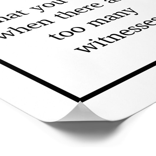 Funny Patience Definition Joke Poster (Ecke)