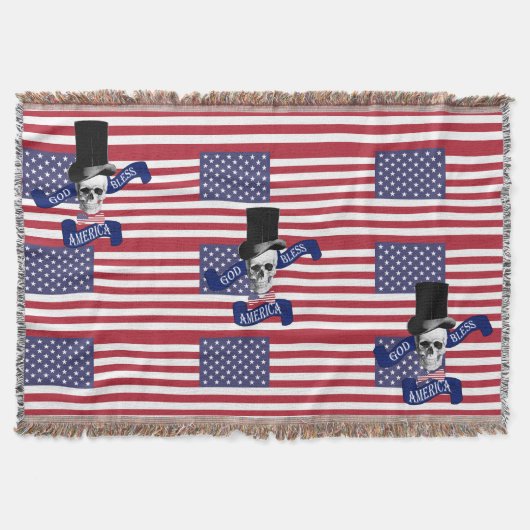 Funny Patriotic American Decke (Vorderseite)