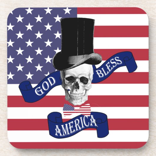 Funny Patriotic American Untersetzer (Vorderseite)