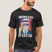 Funny Patriotic Biden Merry 4. Osterzeit uns Ameri T-Shirt (Vorderseite)