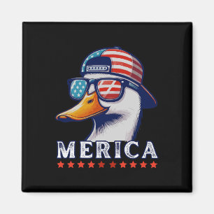 Funny Patriotic Duck Liebhaber 4. Juli Funny Duck Magnet